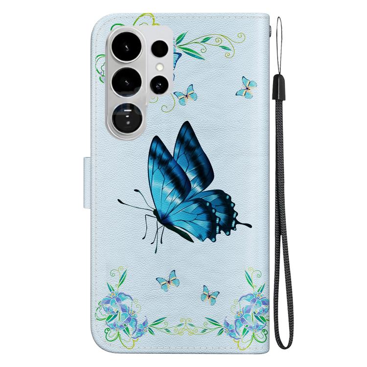 For Samsung Galaxy S26 Ultra 5G Crystal Texture Colored Drawing Leather Phone Case