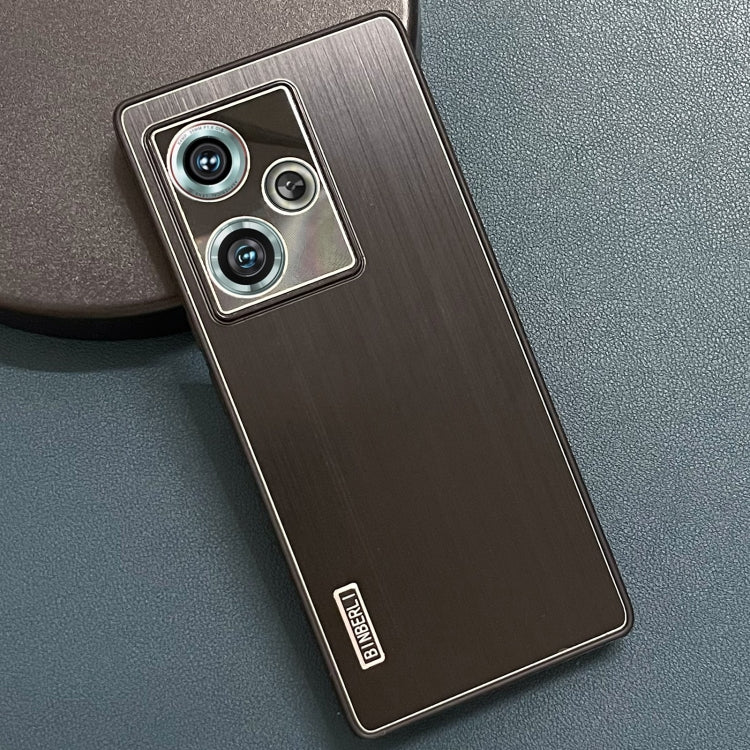 For ZTE nubia Z50 PC Hybrid Aluminum Alloy Brushed Shockproof Phone Case