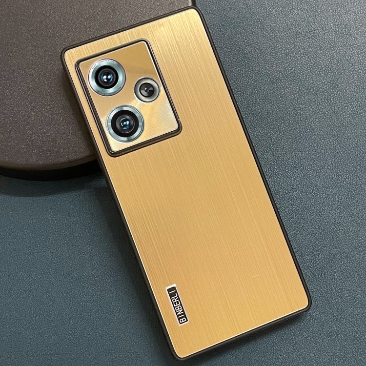 For ZTE nubia Z50 PC Hybrid Aluminum Alloy Brushed Shockproof Phone Case