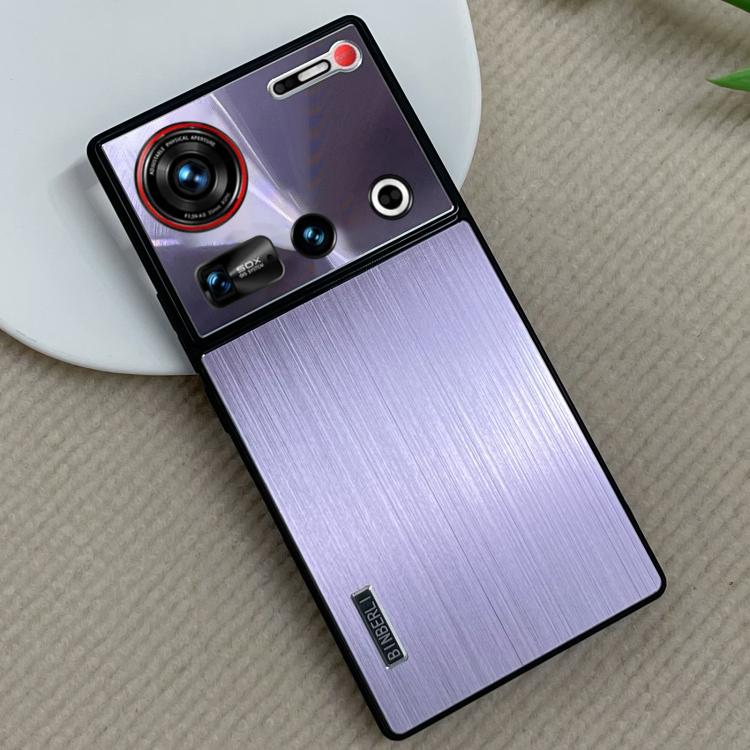 For ZTE nubia Z70 Ultra PC Hybrid Aluminum Alloy Brushed Shockproof Phone Case