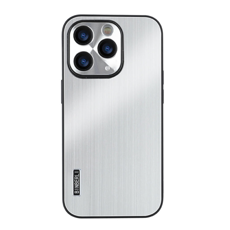 For iPhone 11 Pro PC Hybrid Aluminum Alloy Brushed Shockproof Phone Case