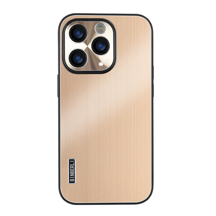 For iPhone 11 Pro PC Hybrid Aluminum Alloy Brushed Shockproof Phone Case