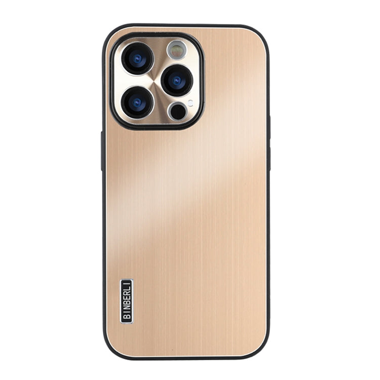 For iPhone 12 Pro PC Hybrid Aluminum Alloy Brushed Shockproof Phone Case