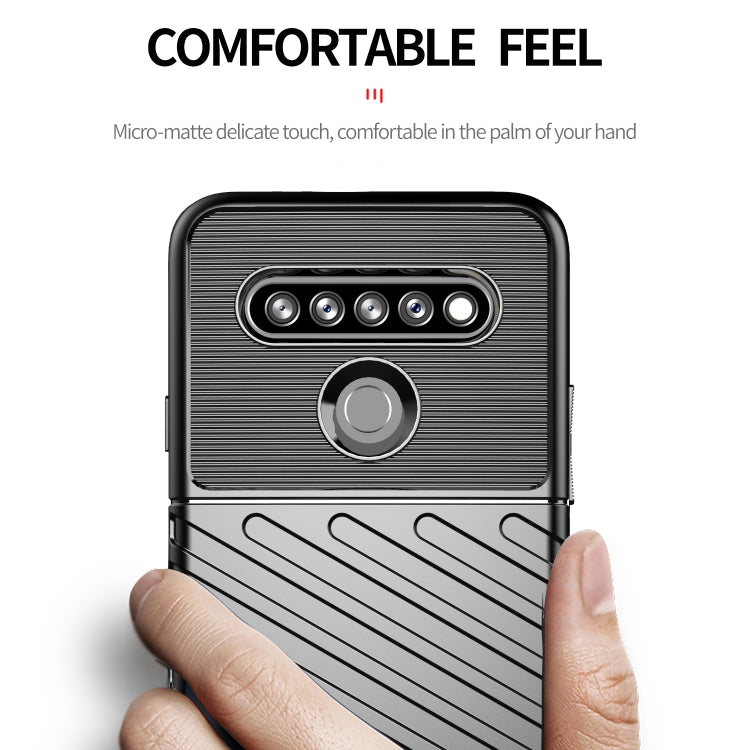 For LG K61 Thunderbolt Shockproof TPU Protective Soft Case(Green)