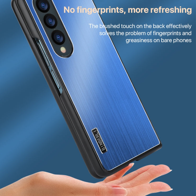 For Samsung Galaxy Z Fold6 PC Hybrid Aluminum Alloy Brushed Shockproof Phone Case