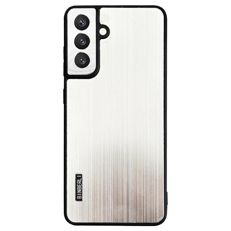 For Samsung Galaxy S25+ 5G PC Hybrid Aluminum Alloy Brushed Shockproof Phone Case