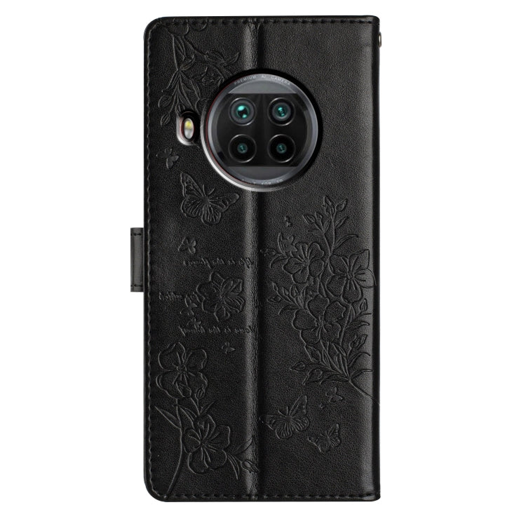 For Xiaomi Mi 10T Lite 5G Butterflies and Flowers Leather Phone Case