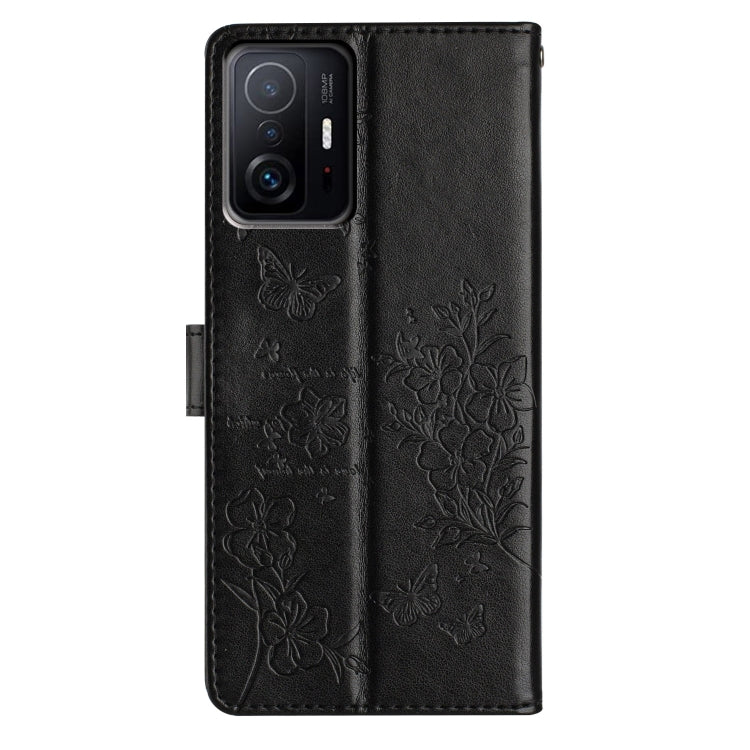For Xiaomi 11T / 11T Pro Butterflies and Flowers Leather Phone Case