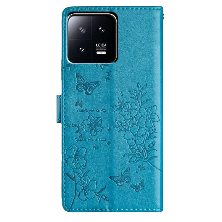 For Xiaomi 13 Pro Butterflies and Flowers Leather Phone Case