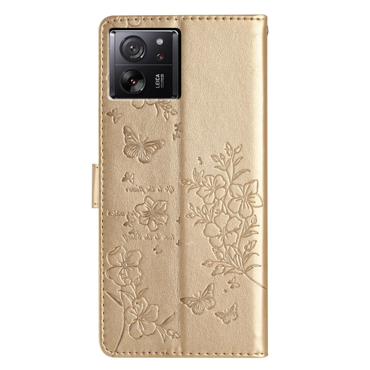 For Xiaomi 13T / 13T Pro Butterflies and Flowers Leather Phone Case