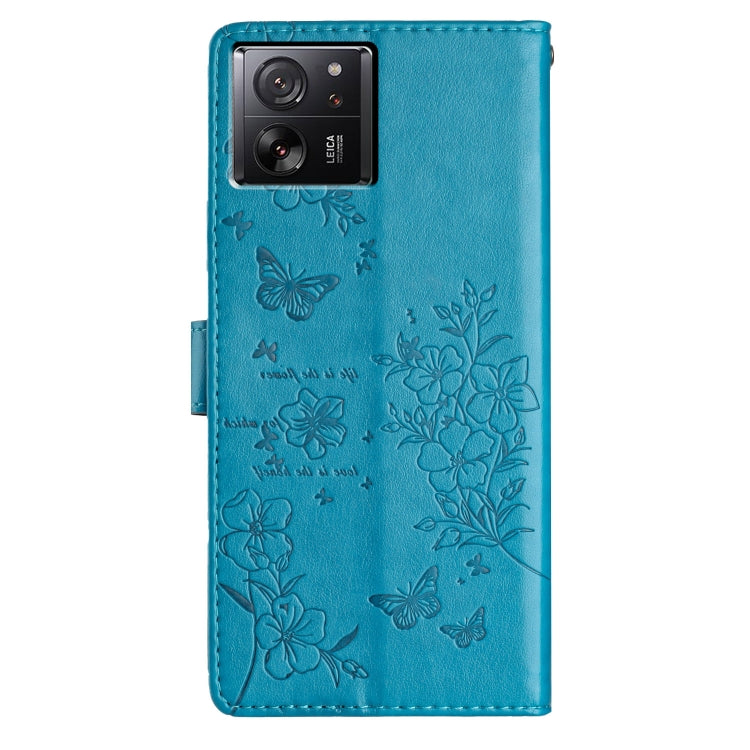 For Xiaomi 13T / 13T Pro Butterflies and Flowers Leather Phone Case