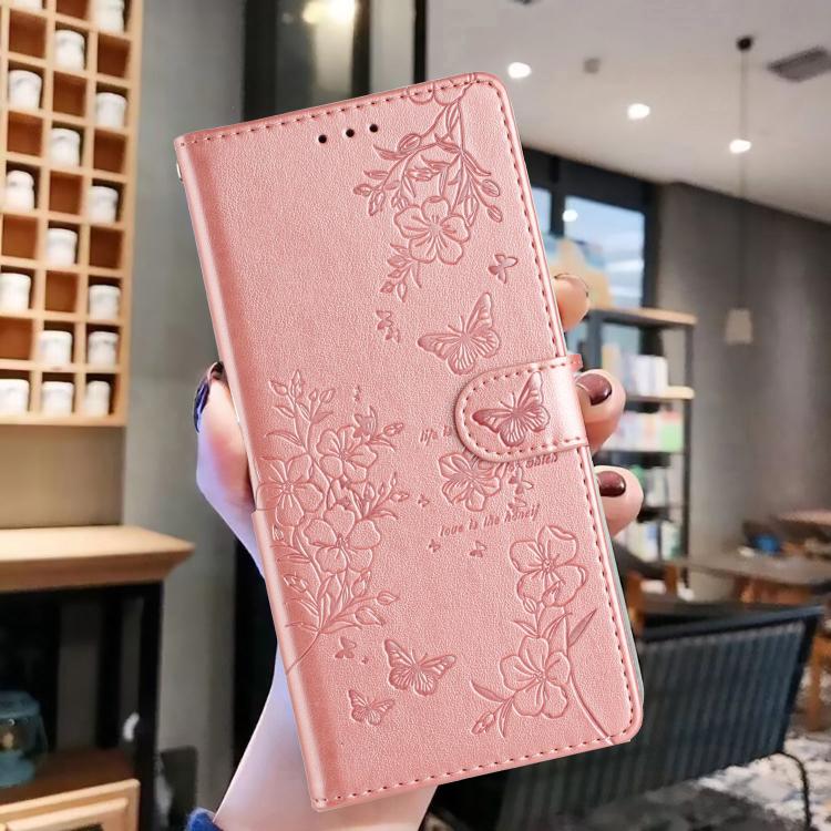 For Xiaomi 17 Butterflies and Flowers Leather Phone Case