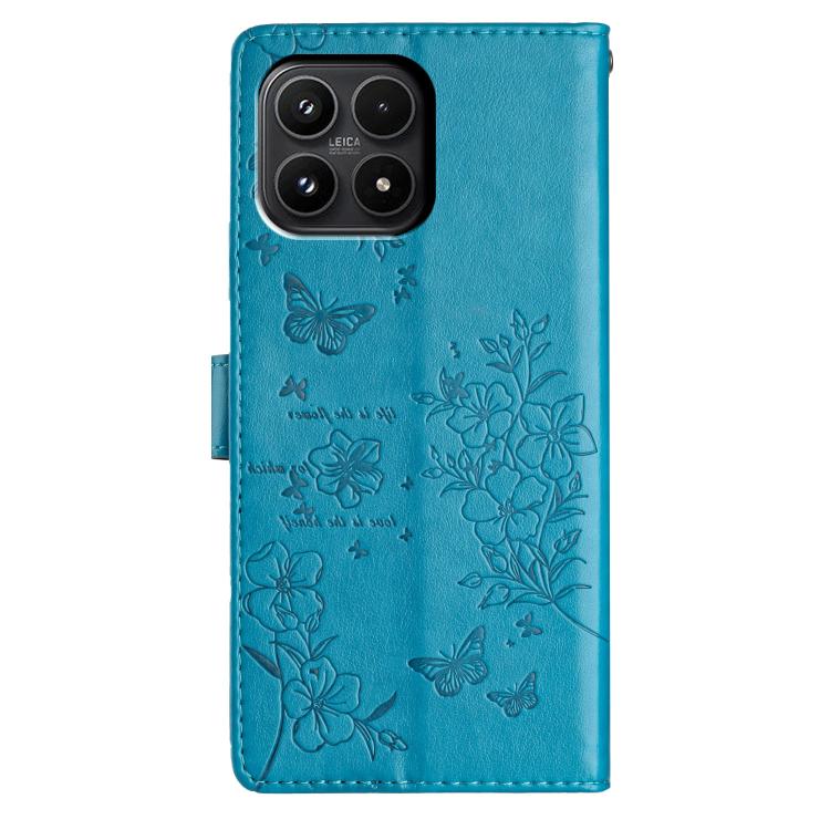 For Xiaomi 17 Butterflies and Flowers Leather Phone Case