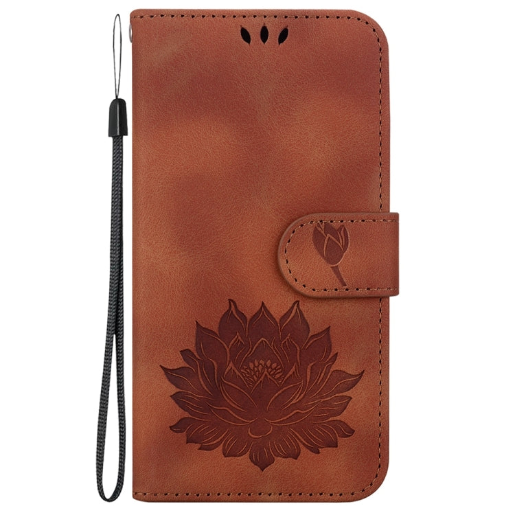 For Realme C61 / C63 / Note 60 Lotus Embossed Leather Phone Case