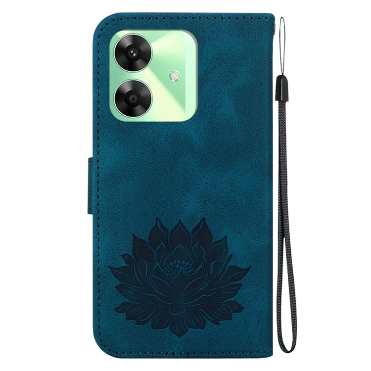 For Realme C61 / C63 / Note 60 Lotus Embossed Leather Phone Case