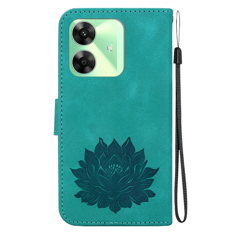 For Realme C61 / C63 / Note 60 Lotus Embossed Leather Phone Case