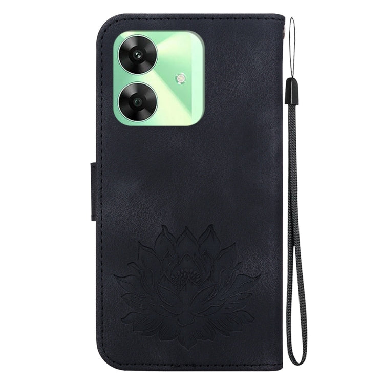 For Realme C61 / C63 / Note 60 Lotus Embossed Leather Phone Case