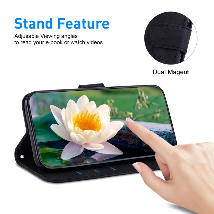 For Samsung Galaxy S24 FE 5G Lotus Embossed Leather Phone Case