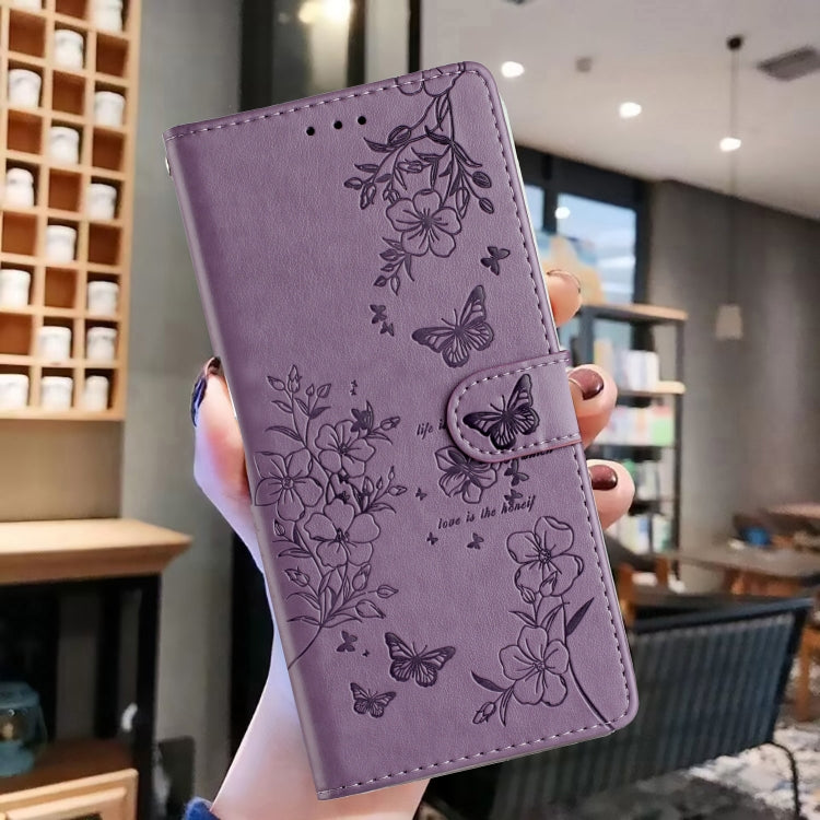 For Redmi Note 12S Butterflies and Flowers Leather Phone Case