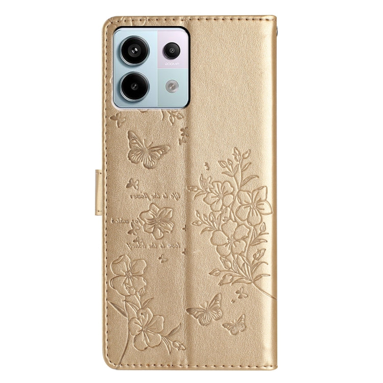 For Redmi Note 13 Pro 5G Butterflies and Flowers Leather Phone Case