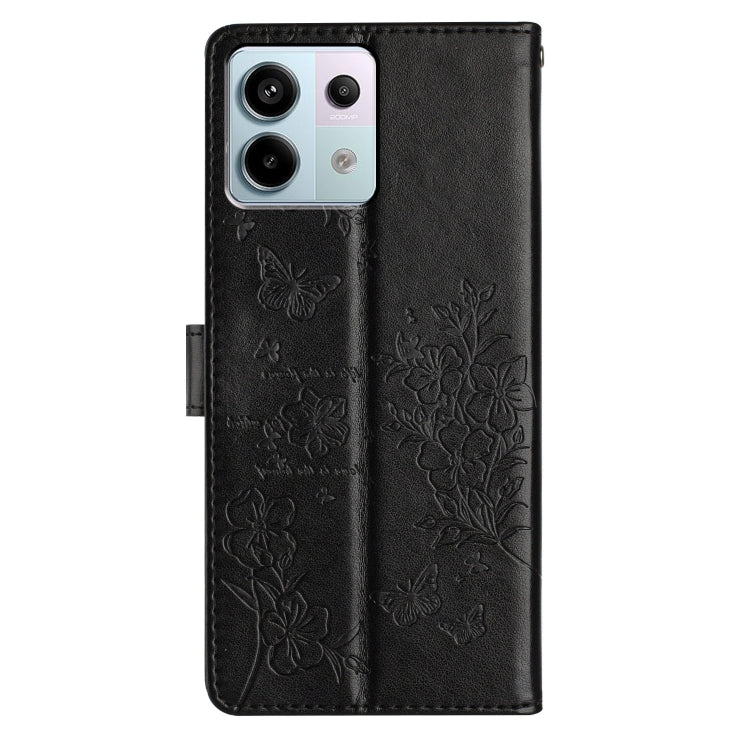 For Redmi Note 13 Pro 5G Butterflies and Flowers Leather Phone Case