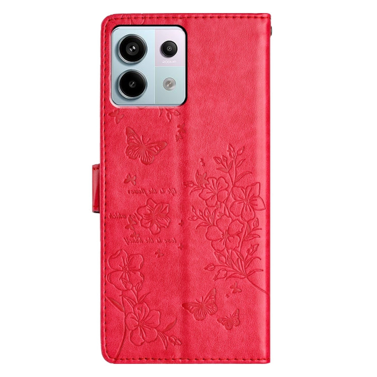 For Redmi Note 13 Pro 5G Butterflies and Flowers Leather Phone Case