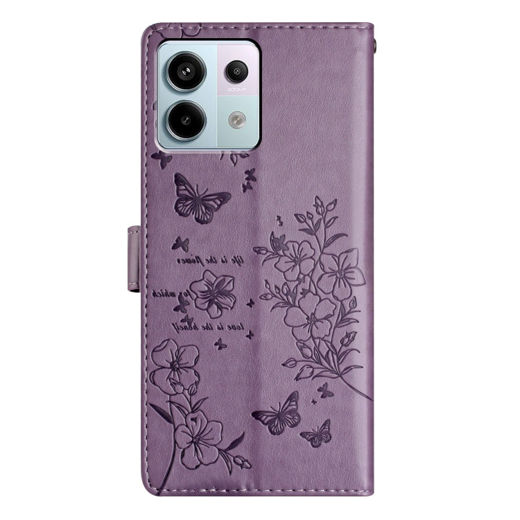 For Redmi Note 13 Pro 5G Butterflies and Flowers Leather Phone Case