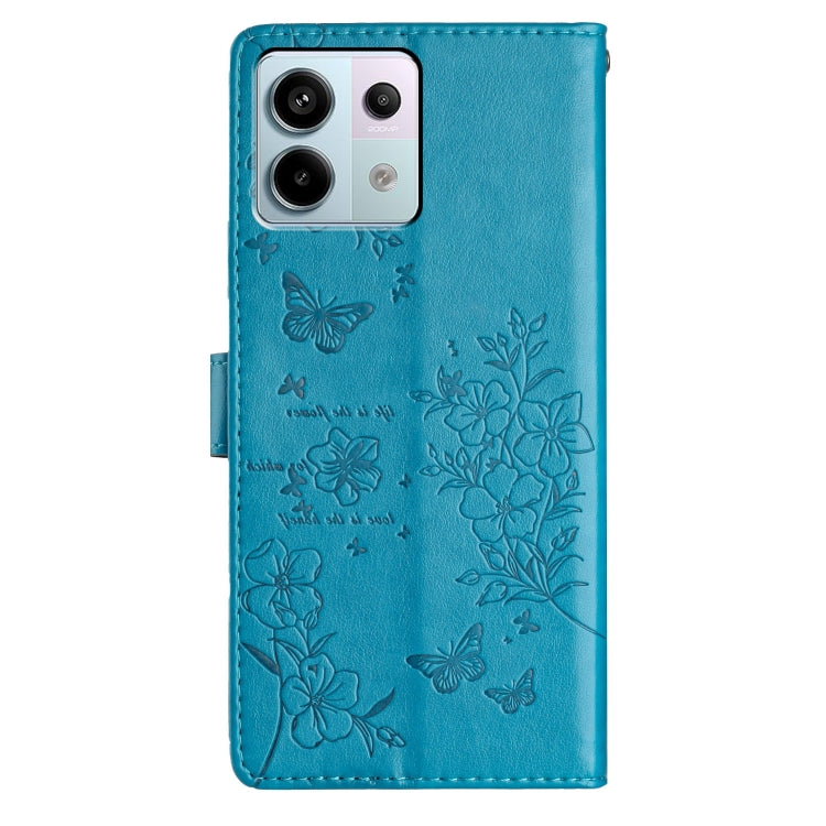 For Redmi Note 13 Pro 5G Butterflies and Flowers Leather Phone Case
