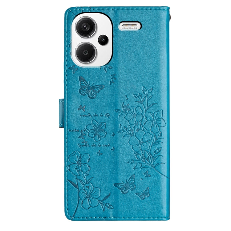 For Redmi Note 13 Pro+ Butterflies and Flowers Leather Phone Case