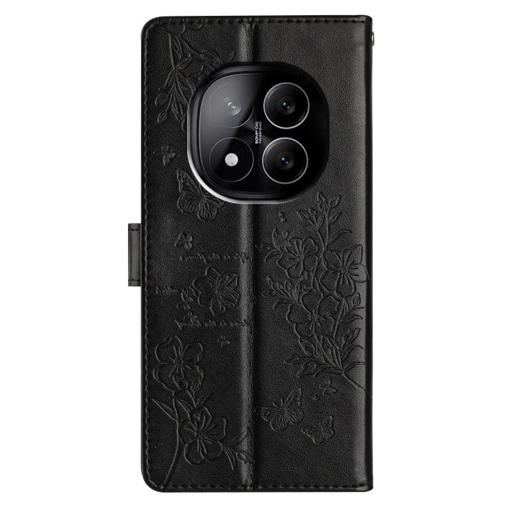 For Redmi Note 14 Pro+ 5G Butterflies and Flowers Leather Phone Case