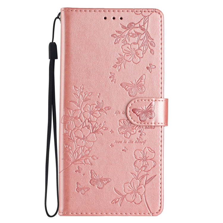 For Redmi Note 14 Pro+ 5G Butterflies and Flowers Leather Phone Case