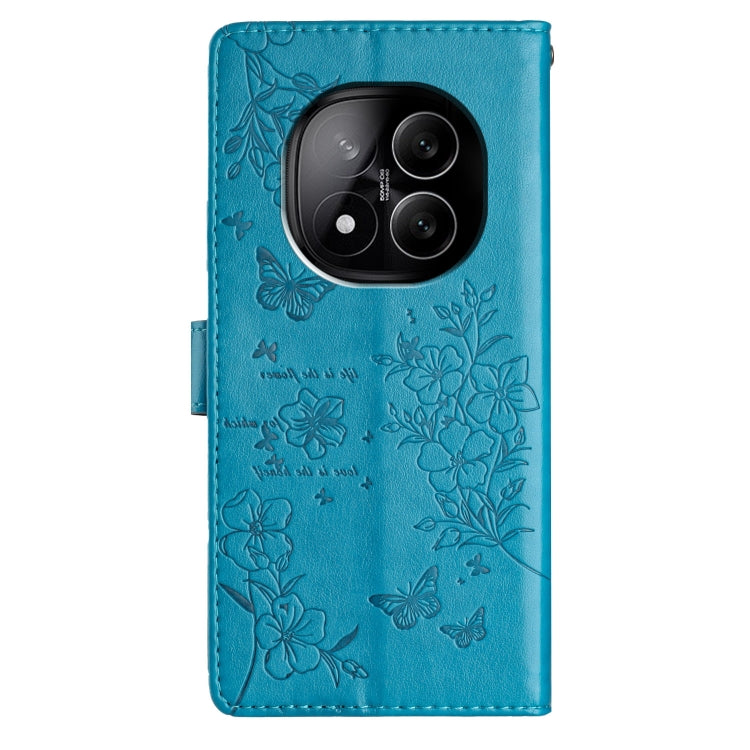For Redmi Note 14 Pro+ 5G Butterflies and Flowers Leather Phone Case
