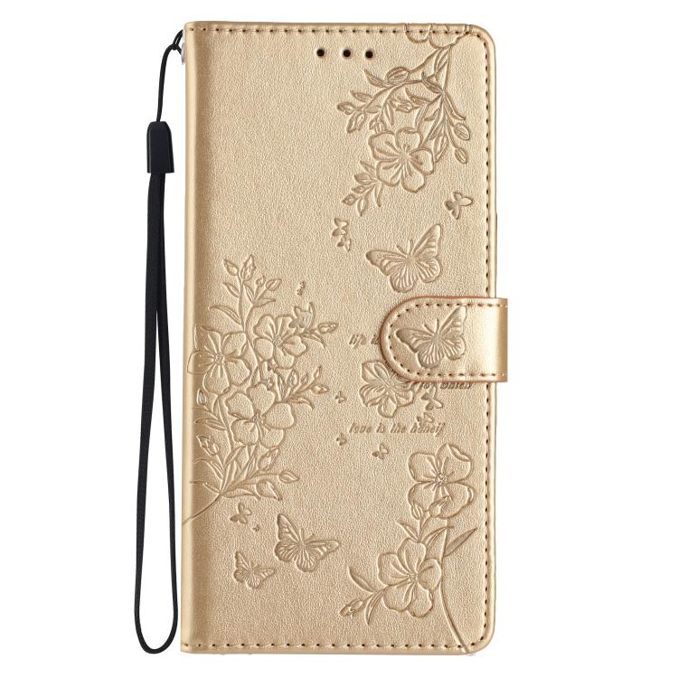 For Redmi 15C 5G / 4G EU 173mm Butterflies and Flowers Leather Phone Case