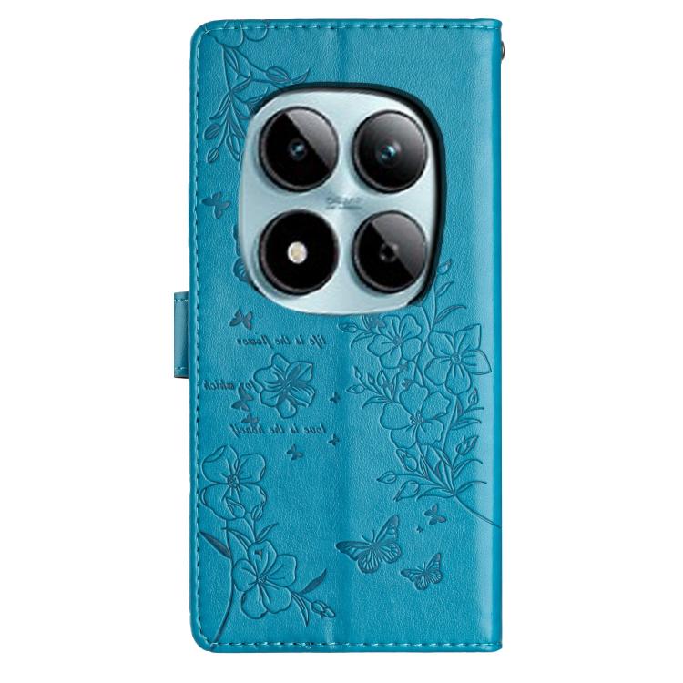 For Redmi Note 15 Pro+ 5G Global 163.3mm Butterflies and Flowers Leather Phone Case