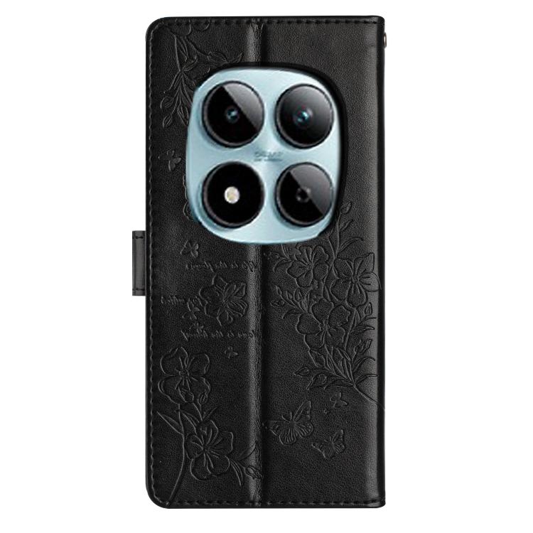 For Redmi Note 15 Pro 5G Global 163.6mm Butterflies and Flowers Leather Phone Case