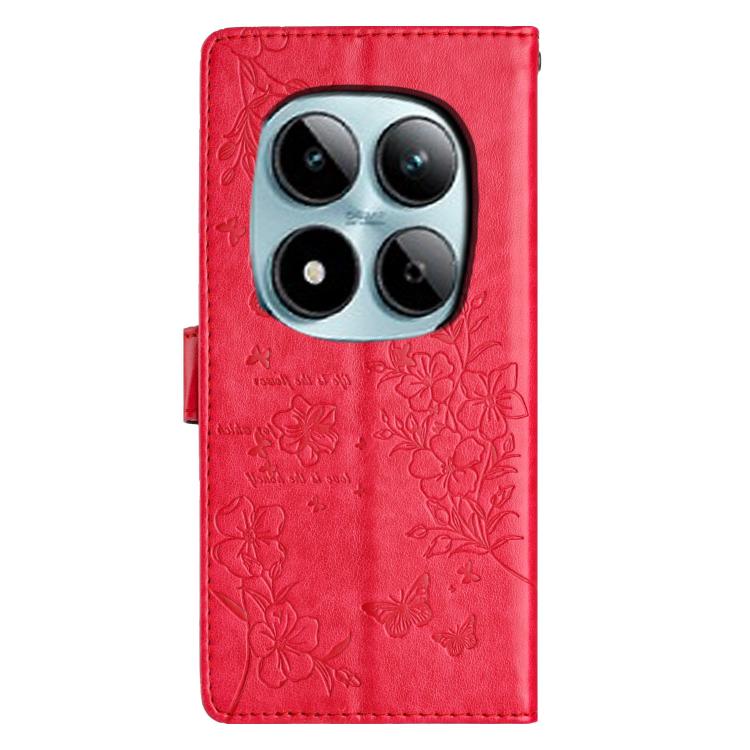 For Redmi Note 15 Pro 5G Global 163.6mm Butterflies and Flowers Leather Phone Case