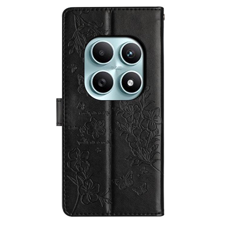 For Redmi Note 15 4G / 5G Global 164mm Butterflies and Flowers Leather Phone Case