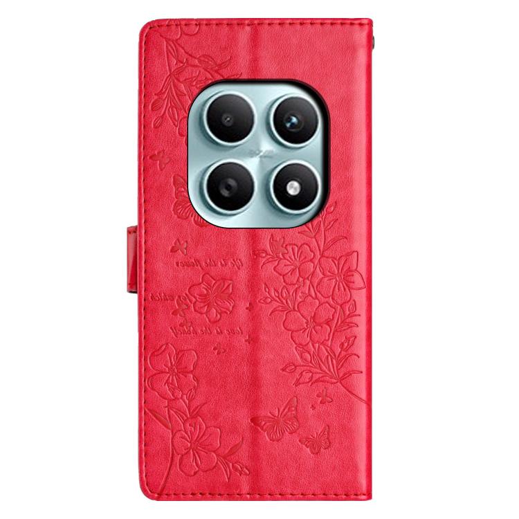 For Redmi Note 15 4G / 5G Global 164mm Butterflies and Flowers Leather Phone Case