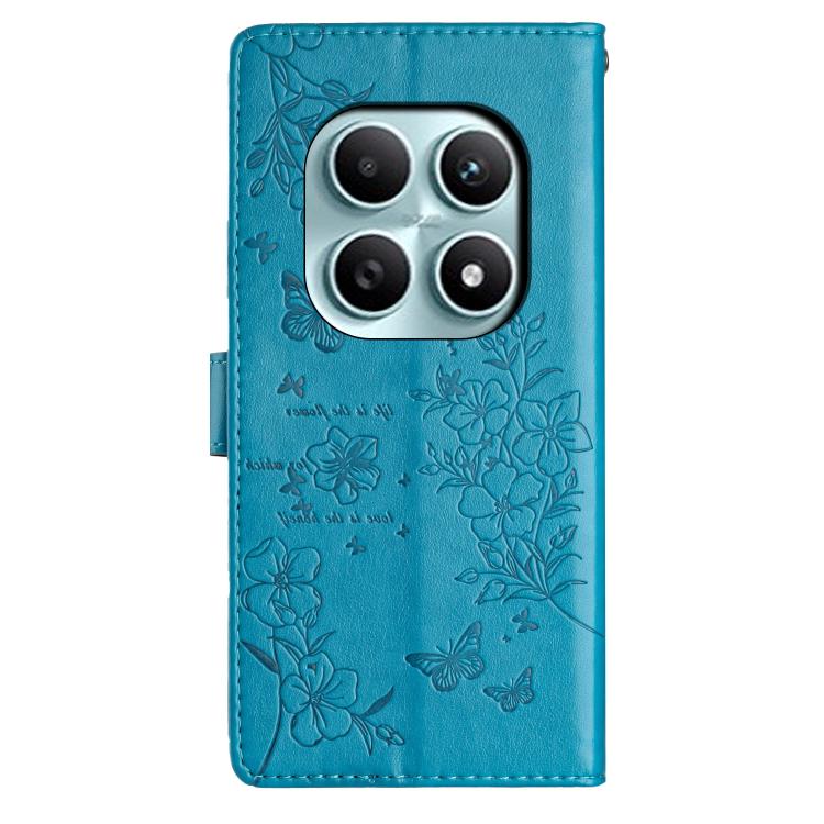 For Redmi Note 15 4G / 5G Global 164mm Butterflies and Flowers Leather Phone Case
