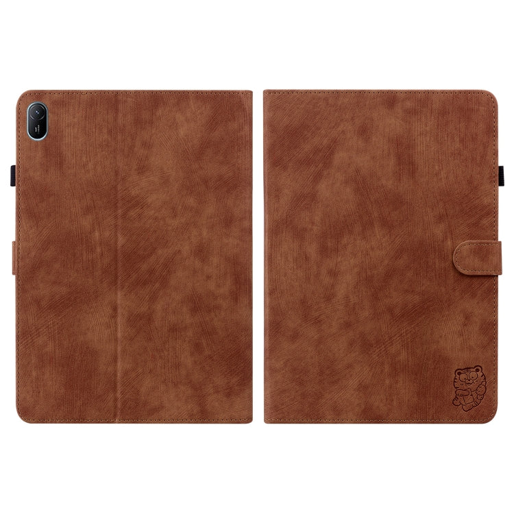 For Huawei MatePad SE 11 2024 Tiger Pattern Flip Leather Tablet Case