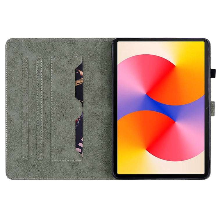 For Huawei MatePad SE 11 2024 Tiger Pattern Flip Leather Tablet Case