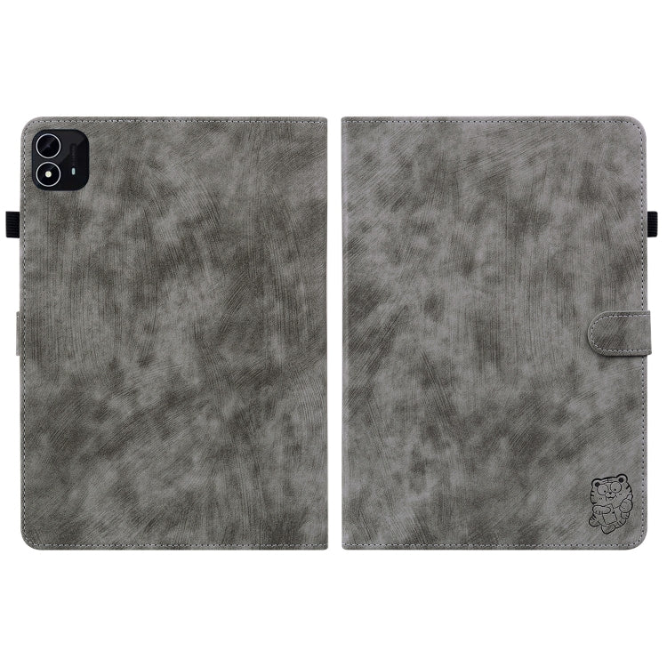 For itel Pad One 10.1 Tiger Pattern Flip Leather Tablet Case