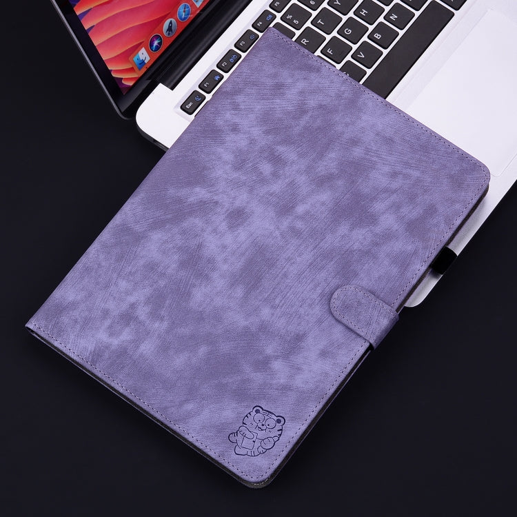 For itel Pad One 10.1 Tiger Pattern Flip Leather Tablet Case