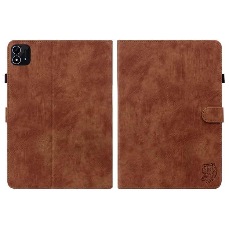 For itel Pad One 10.1 Tiger Pattern Flip Leather Tablet Case