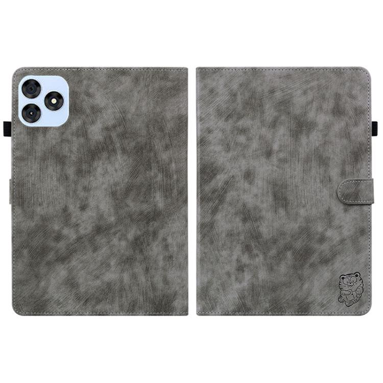 For itel VistaTab 30 Tiger Pattern Flip Leather Tablet Case