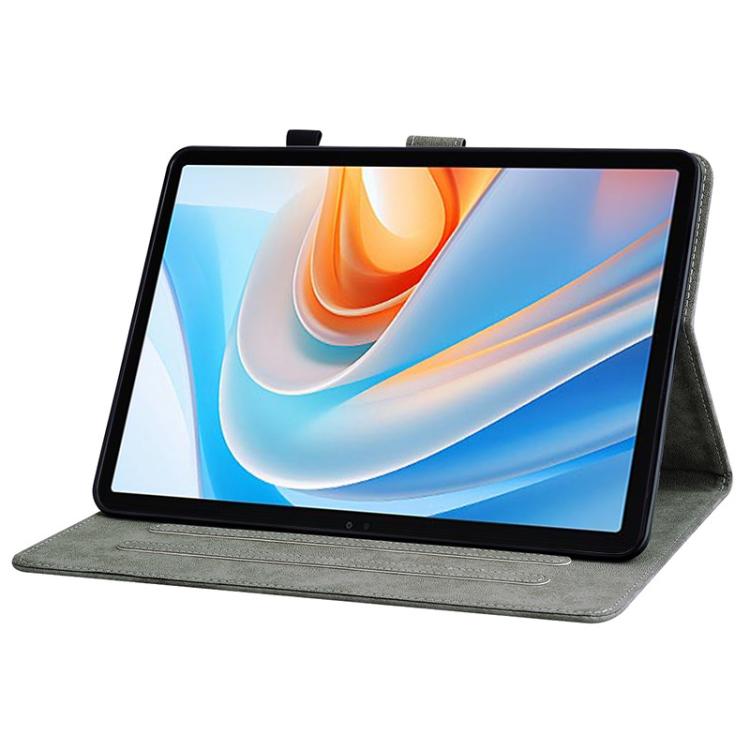 For itel VistaTab 30 Tiger Pattern Flip Leather Tablet Case
