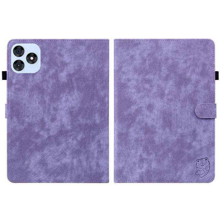 For itel VistaTab 30 Tiger Pattern Flip Leather Tablet Case
