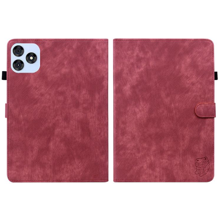 For itel VistaTab 30 Tiger Pattern Flip Leather Tablet Case