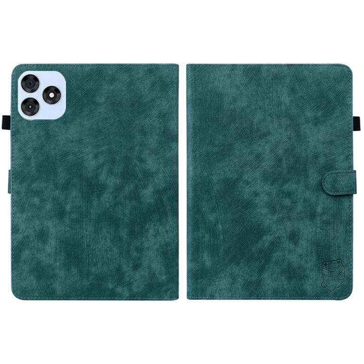 For itel VistaTab 30 Tiger Pattern Flip Leather Tablet Case