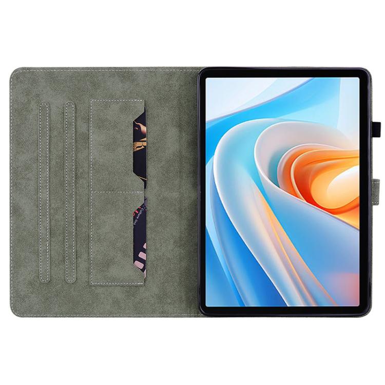 For itel VistaTab 30 Tiger Pattern Flip Leather Tablet Case
